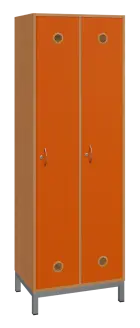 SSLN - 180 - 60 šatní skříň 2-dvéřová, 1800x600x400 mm, kovové nohy, korpus buk royal, dvířka pomera